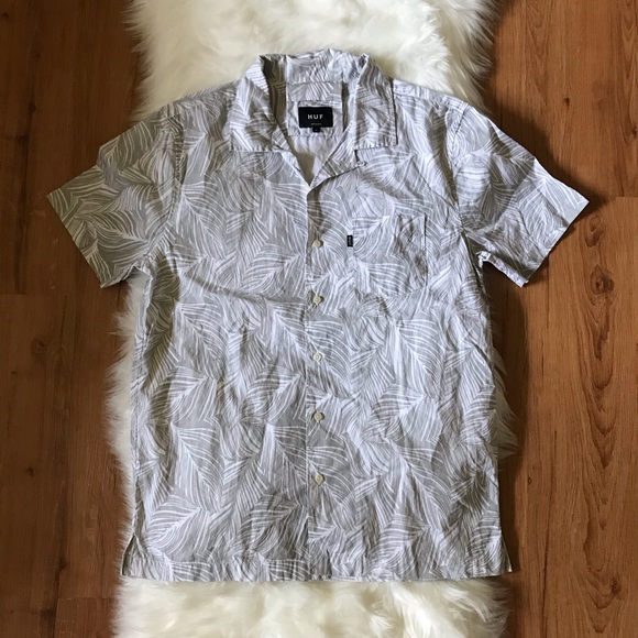 HUF Other - HUF ALOHA HAWAIIAN BUTTON DOWN SHORT SLEEVE SHIRT